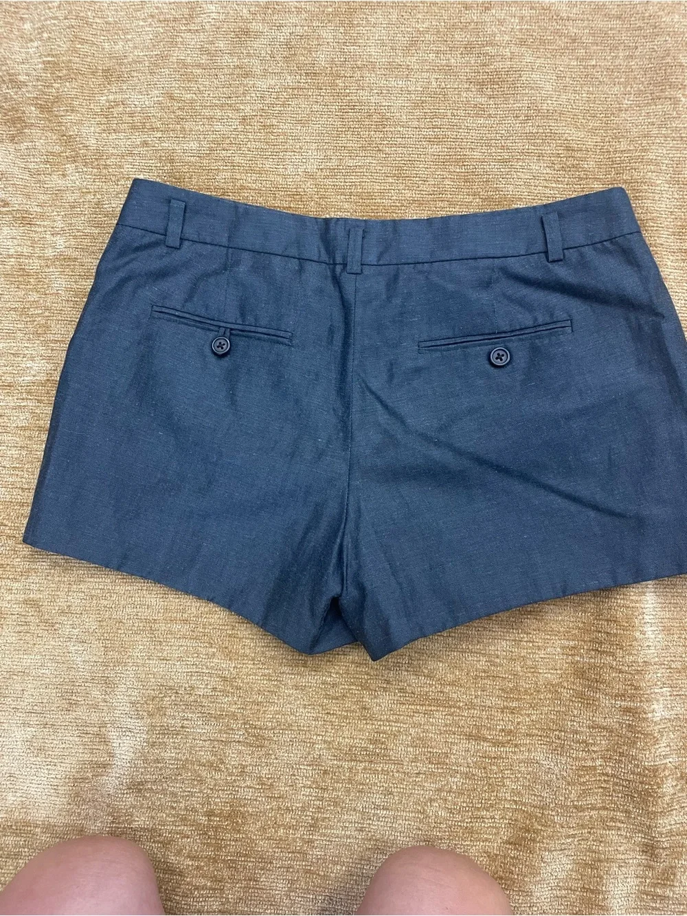 J. Crew Short Tailored, size 2, dark gray, wool/linen blend mid rise Shorts